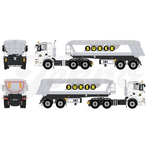 71947 - Scania serie G 6x4 vasca ribaltabile 2assi SURER /1:50 TEKNO