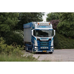 73094 - Scania S730 Highline rigid truck hookarm container + trailer Klein Kromhof /1:50 TEKNO