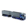 73094 - Scania S730 Highline rigid truck hookarm container + trailer Klein Kromhof /1:50 TEKNO