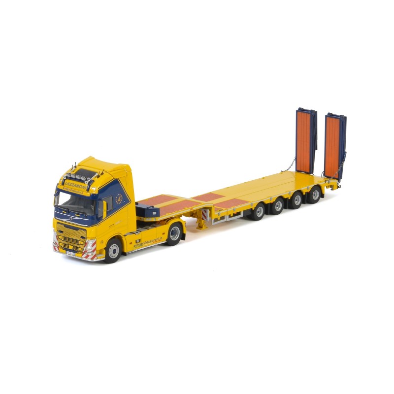 WSI02-2601 - Volvo FH4 Globetrotter XL 4x2 semi lowloader 4axle with ramps LAZZARONI /1:50 WSImodels WSI02-2601 - Volvo FH4 Globetrotter XL 4x2 semi lowloader 4axle with ramps LAZZARONI /1:50 WSImodels