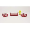 GM33 - ceste in ferro porta-catene impilabili /1:50 giftmodels