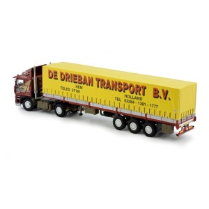 81527 - DAF 3300 4x2 classic trailer centinato Drieban /1:50 TEKNO