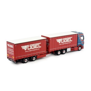 83616 - Scania Next Gen S-serie Highline autotreno biga Vogel Transporte /1:50 TEKNO