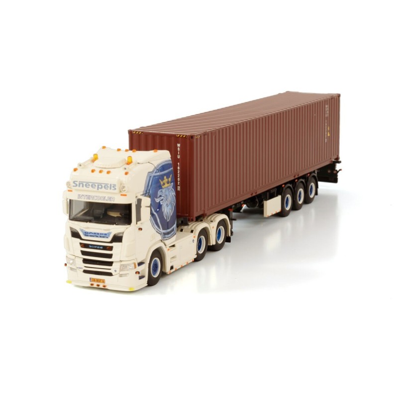 WSI01-3792 - Scania R Highline 6x2 container 35ft trailer 3axle Sneepels Transport /1:50 WSImodels WSI01-3792 - Scania R Highline 6x2 container 35ft trailer 3axle Sneepels Transport /1:50 WSImodels