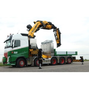 WSI01-3890 - Volvo FH4 Globetrotter 10x4 Palfinger 165002 + jib ballastbox Koninklijke Saan /1:50 WSImodels