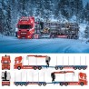 84857 - Scania NGR Highline combi SUNDE - trasporto legname  /1:50 TEKNO