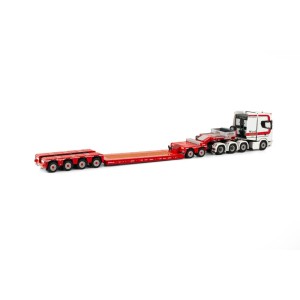 WSI01-3988 - Scania CS20H 8x4 lowloader 4+2axle Mud Grondwerken /1:50 WSImodels