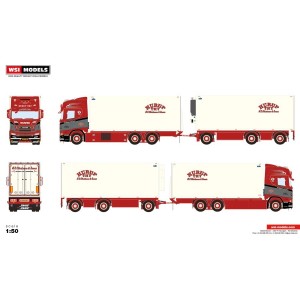 WSI01-4426 - Scania CR20H combi reefer N.C. Christensen & Sonner /1:50 WSImodels