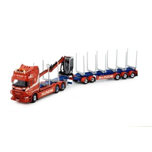 84857 - Scania NGR Highline combi SUNDE - trasporto legname  /1:50 TEKNO