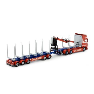 84857 - Scania NGR Highline combi SUNDE - trasporto legname  /1:50 TEKNO
